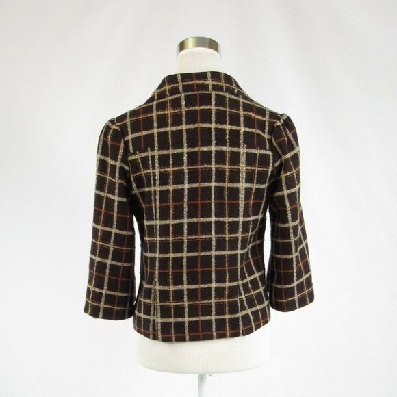 Alex Gaines dark brown beige jacket 6 - Picture 7 of 8